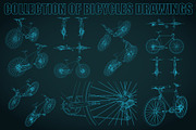 Bicycle Blueprints Set, a Transportation Illustration by Blacklight (Thumbnail 2 of 4)