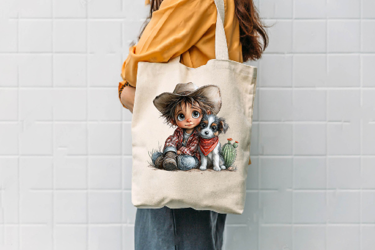 western-boy-clipart-bundle, a Seasonal Illustration by CreationArt (Photo 7 of 7)