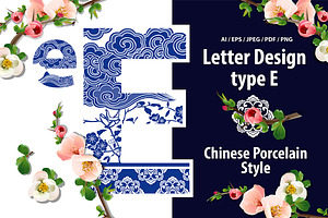 Alphabet design in Oriental style