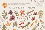 WARM AUTUMN watercolor collection, a Decorative Illustration by Yuliia Lashevska (Thumbnail 13 of 14)