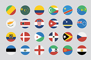 255 Flat & Vector Circular Flag, an Icon by CustomIconDesign (Thumbnail 4 of 5)