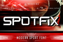 Spotfix - Modern Sport Display Font