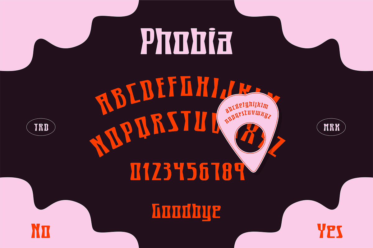 Phobia Display - For the Fearless, a Font by Hank Makes (Photo 3 of 4)
