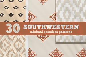 30 Minimal Southwestern Patterns