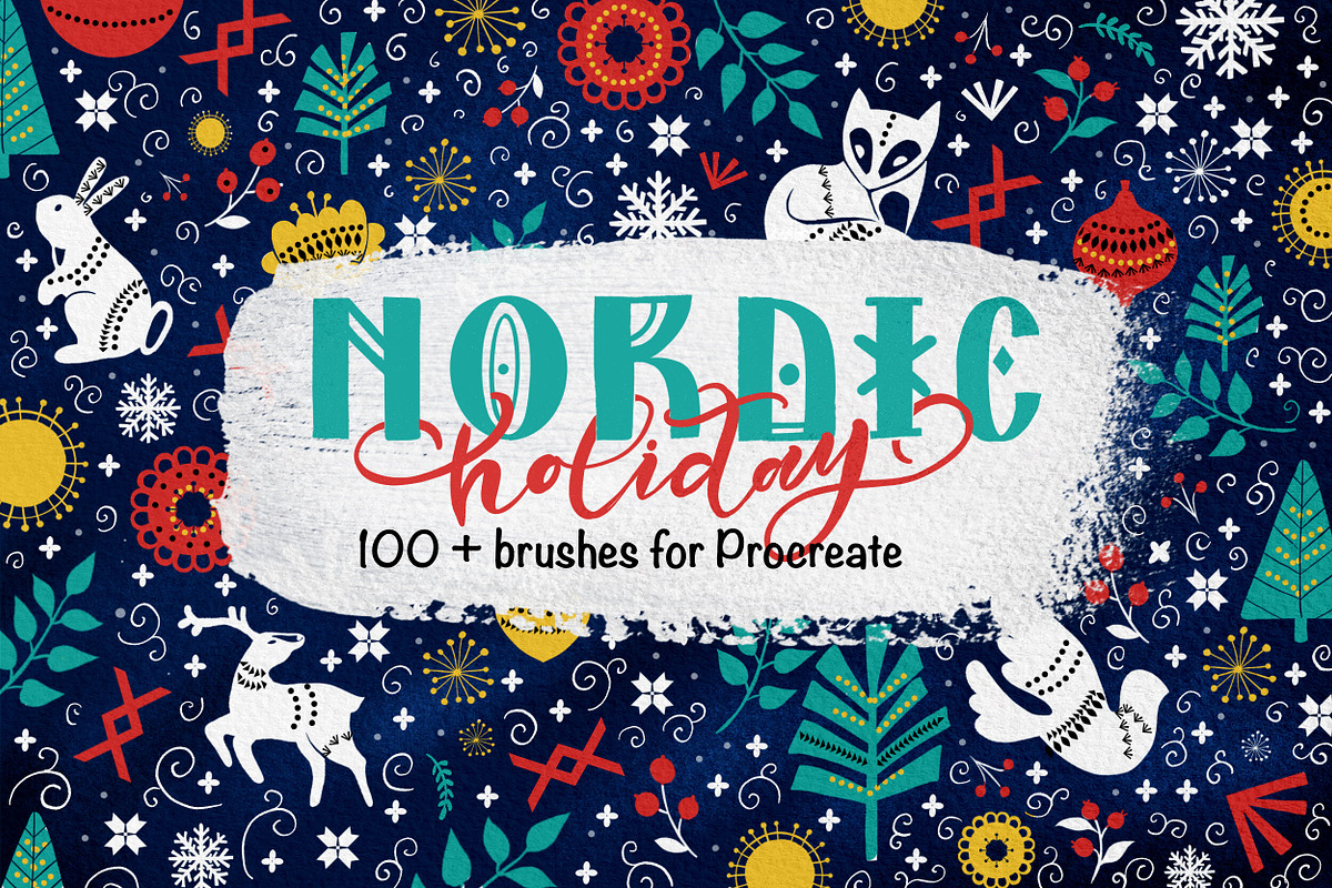 Nordic Holiday  Brushset, a Brush Add-On by Letter Elfa Studio (Photo 1 of 9)