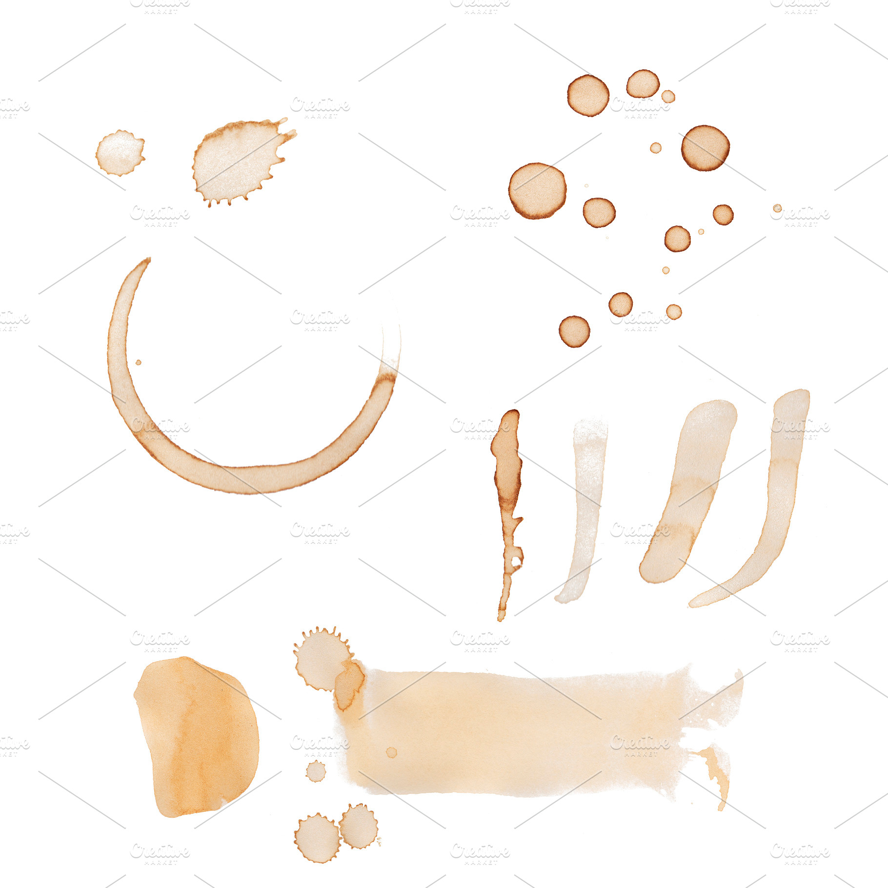 Coffee Stains Isolated, a Food & Drink Photo by THP Creative