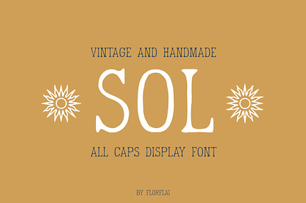 Sol handmade font