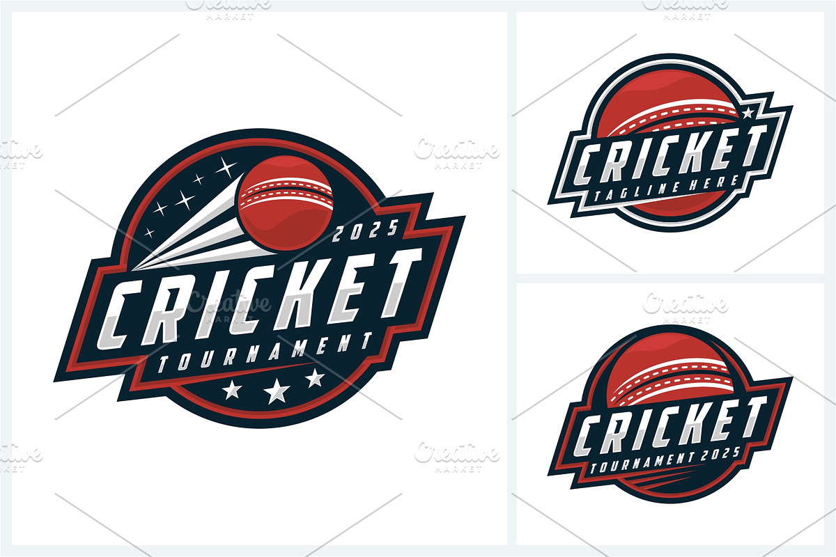 Cricket logo sport design template, a Branding & Logo Template by jundio studio