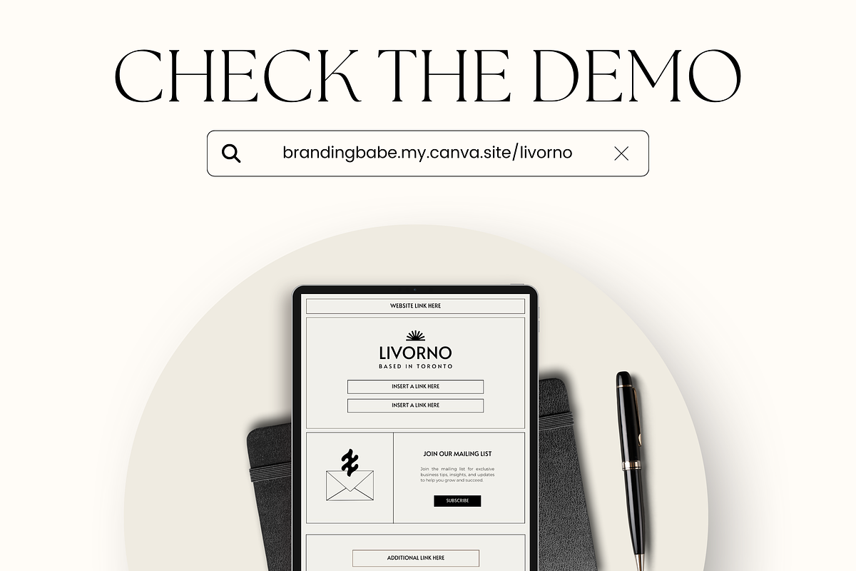 Canva Link in Bio Template, a Landing Page Template by Branding Babe Co. (Photo 5 of 5)