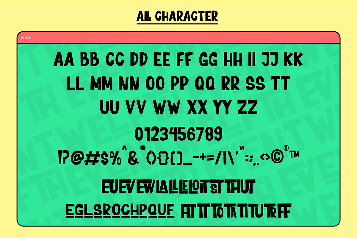 Eventwelfth Bold Playful, a Sans Serif Font by Haps Space (Photo 10 of 10)