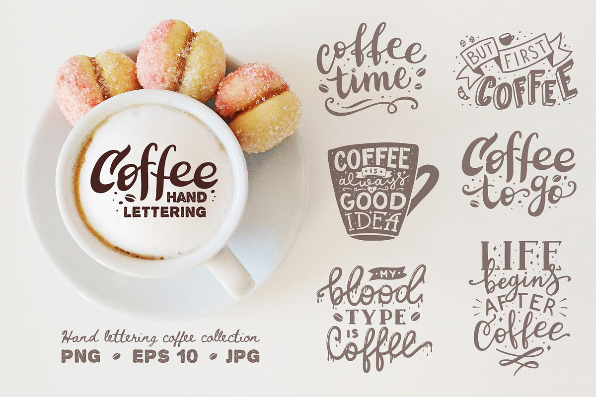 Coffee - Lettering collection, a Graphic by redcollegiya design (Photo 1 of 5)