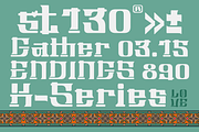 Bongseon - Modern Korean Font, a Serif Font by madeDeduk (Thumbnail 5 of 10)