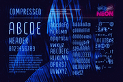 Retro Neon Font Collection, a Sans Serif Font by Wingsart Studio (Thumbnail 5 of 24)