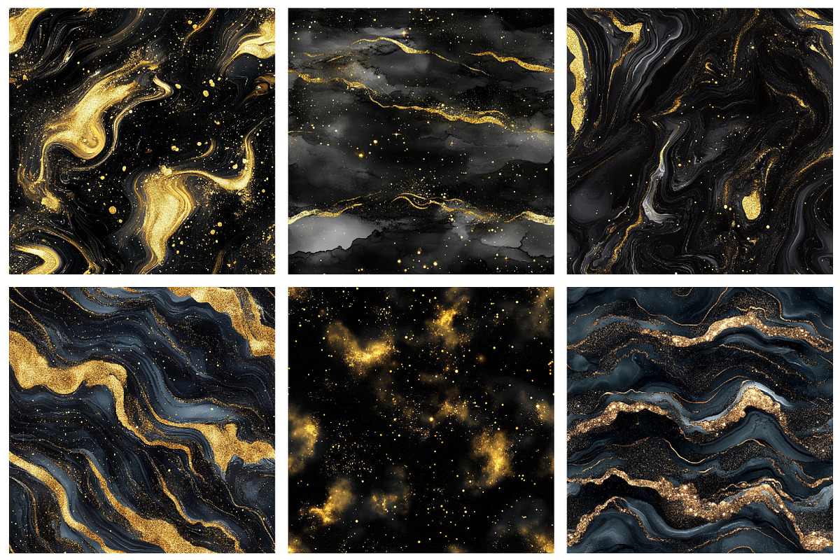 Teal and Gold Glitter Ink Textures, a Texture Graphic by designcity5 (Photo 3 of 5)