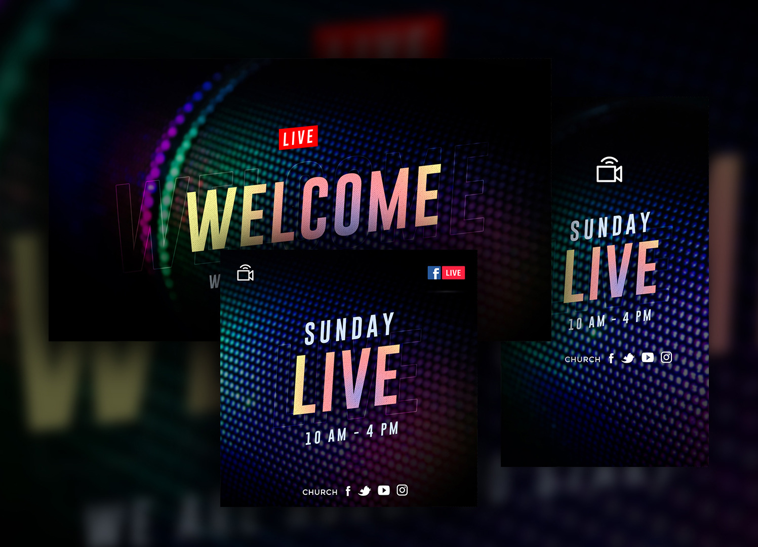 Live Streaming Template for Churches