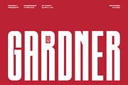 CS Gardner – Condensed Font, a Sans Serif Font by Craft Supply Co. (Thumbnail 1 of 8)