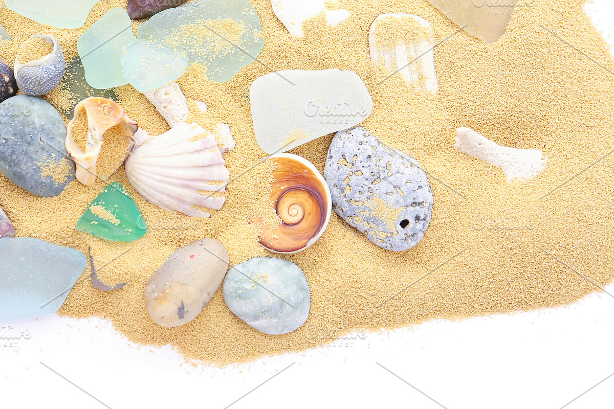 Sea glass, shells and stones. Pack., a Nature Photo by Pullia (Photo 7 of 10)