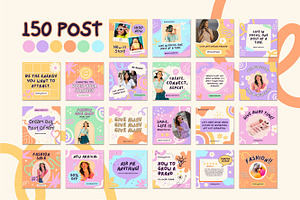 150 Social Media Post Template Canva