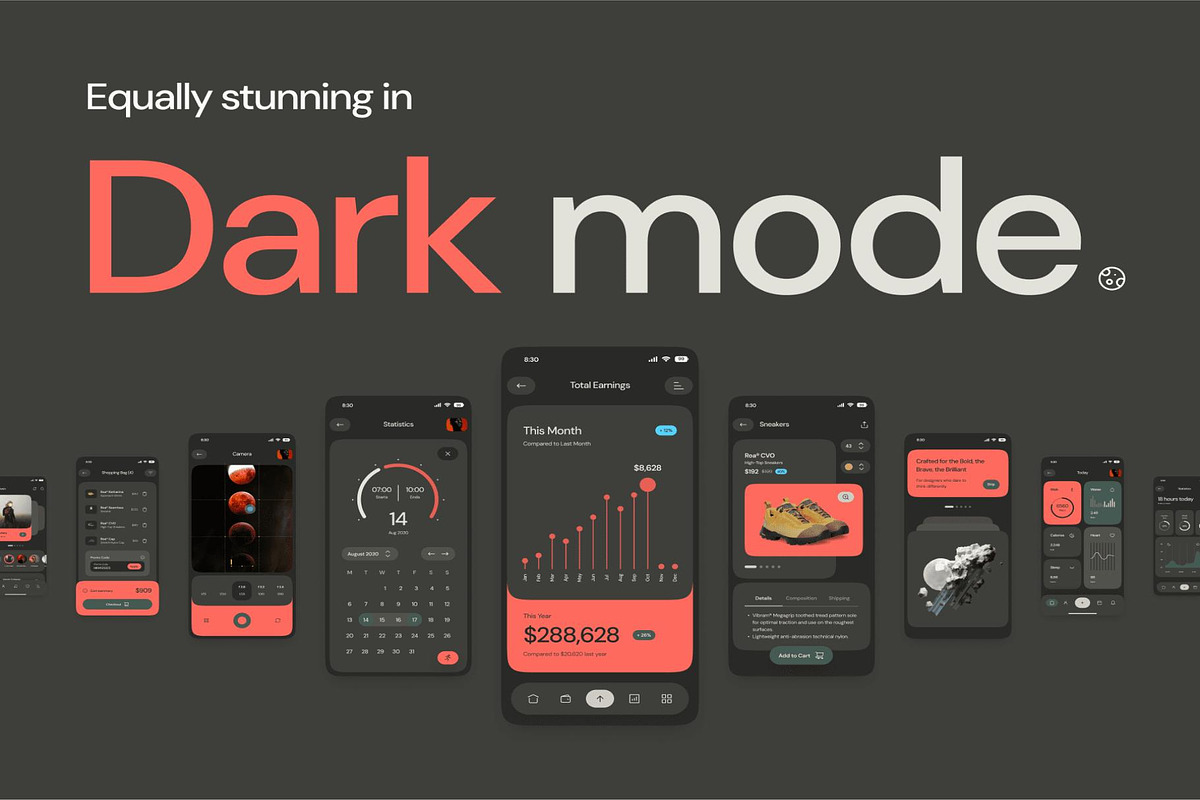 HaHo Mobile UI Kit Design System, an UI Kit Template by Creative Perspective (Photo 2 of 6)