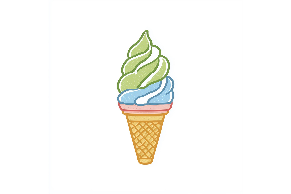 Prompt Whimsical Ice Cream Clipart, a Decorative Illustration by Creative design (Photo 4 of 7)