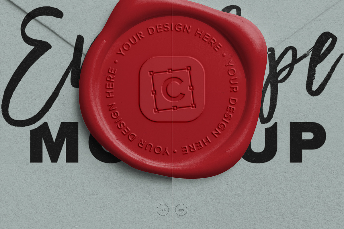 Envelope Close-Up with Wax Seal, a Product Mockup by Custom Scene (Photo 8 of 9)