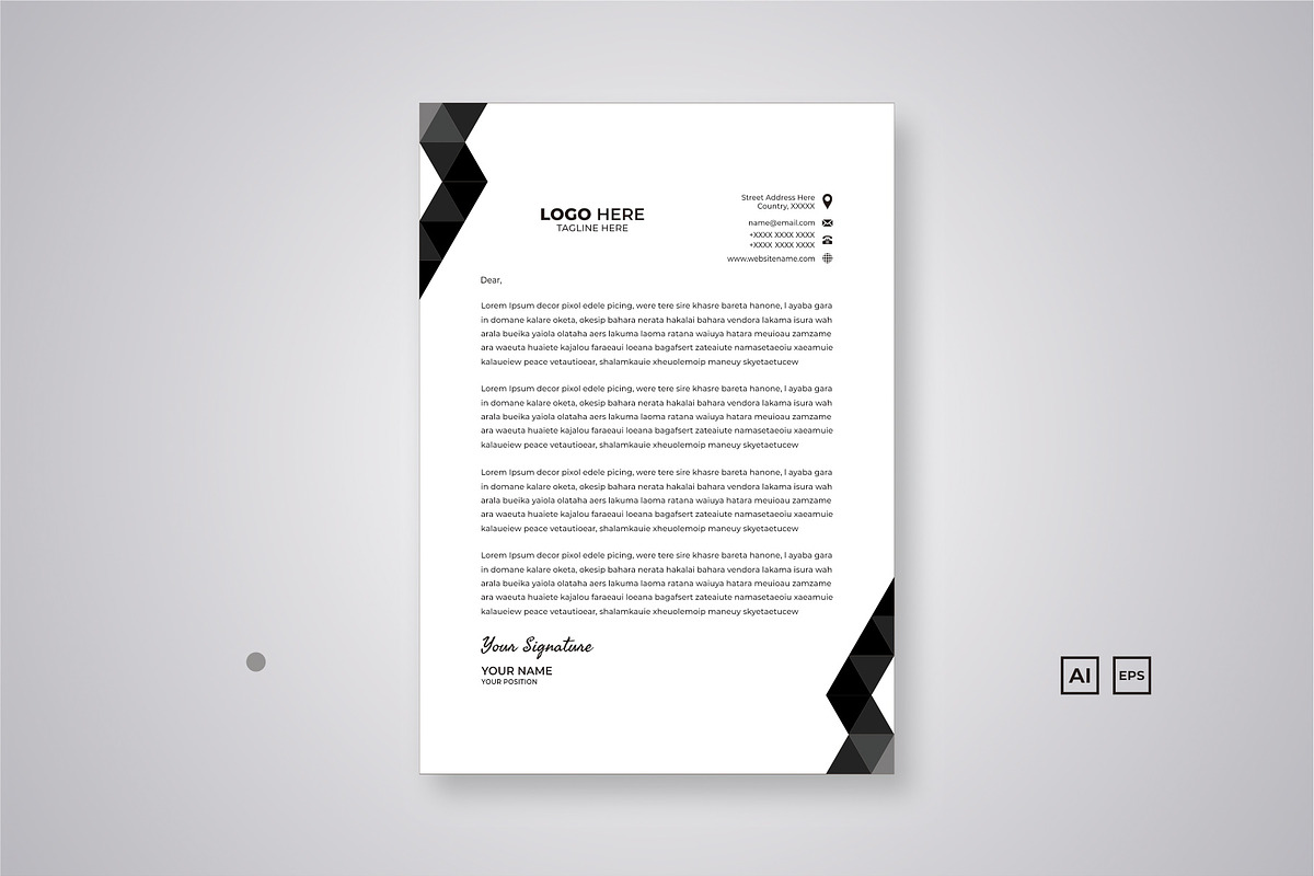 Letterhead, a Templates & Theme by suhadidesign (Photo 5 of 6)