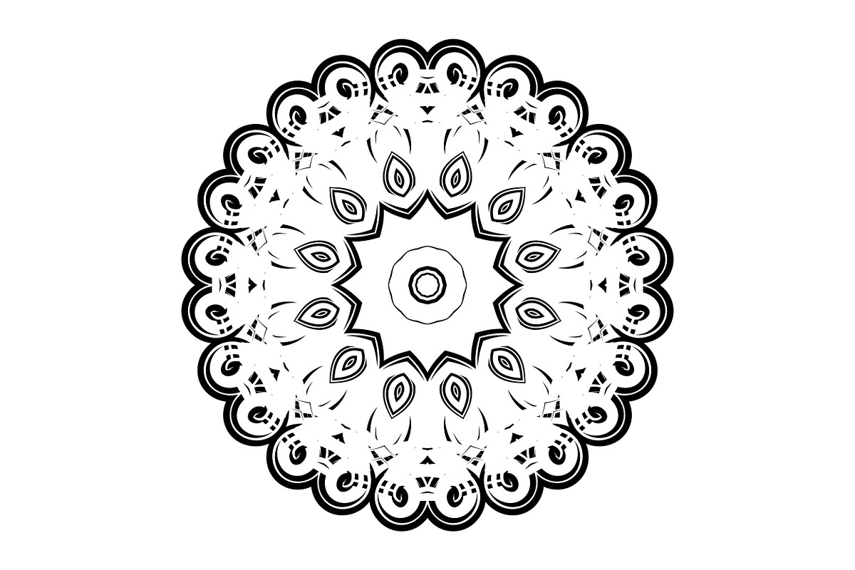 Artistic Mandala Vector Collection, a Decorative Illustration by NJ Himel (Photo 80 of 101)