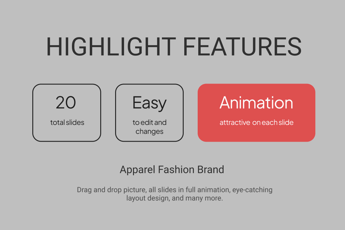 Apparel Fashion Brand PowerPoint, a Presentation Template by Loin Studio (Photo 2 of 4)