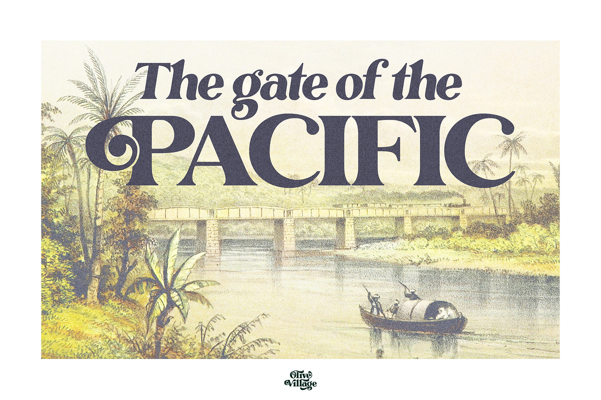 Olive Village - Vintage Font, a Serif Font by Ivan Rosenberg (Photo 13 of 18)