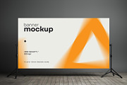 Banner and Press Wall Mockup, an Advertising Mockup by dpi (Thumbnail 6 of 13)