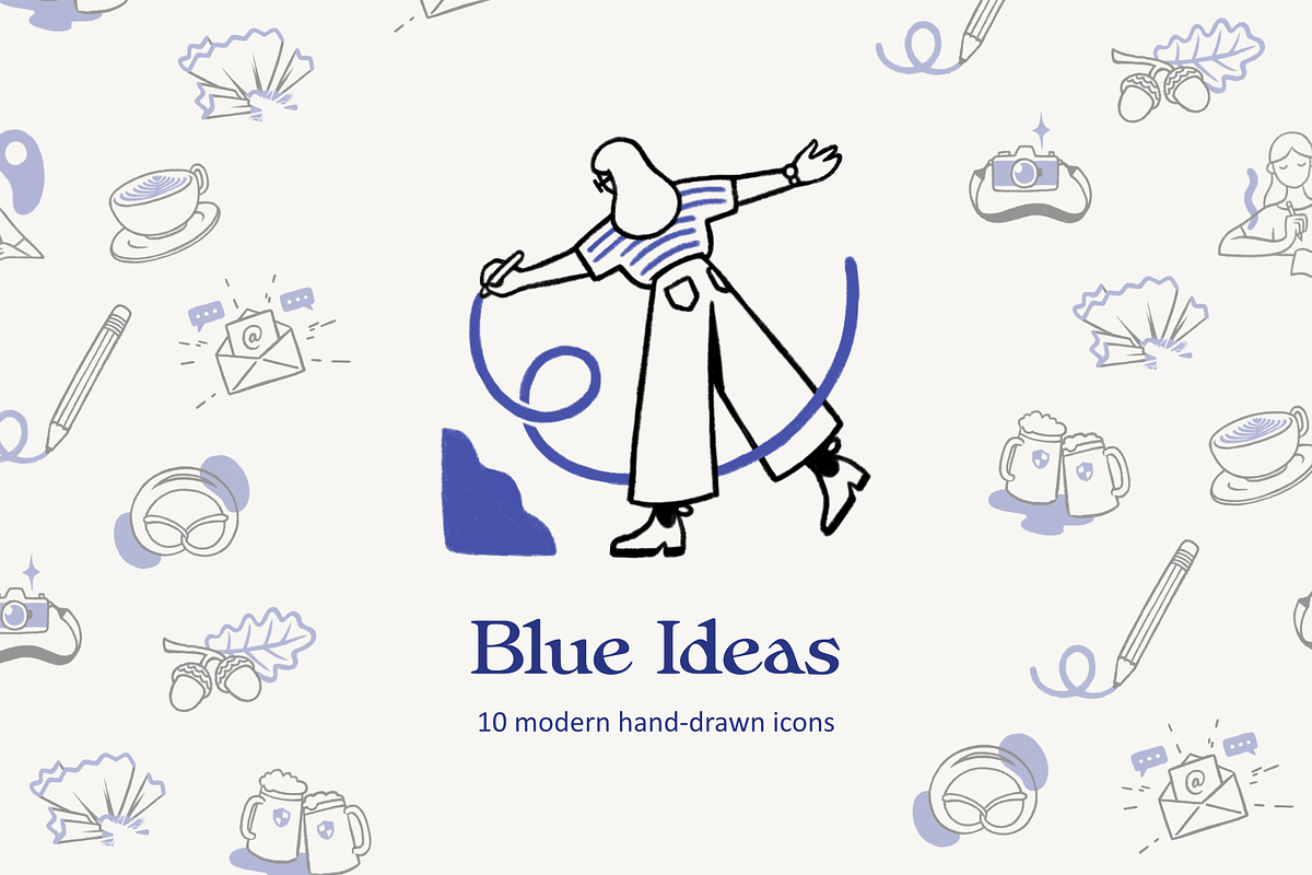 Blue Ideas, an Icon by Hannah Judd (Photo 1 of 3)