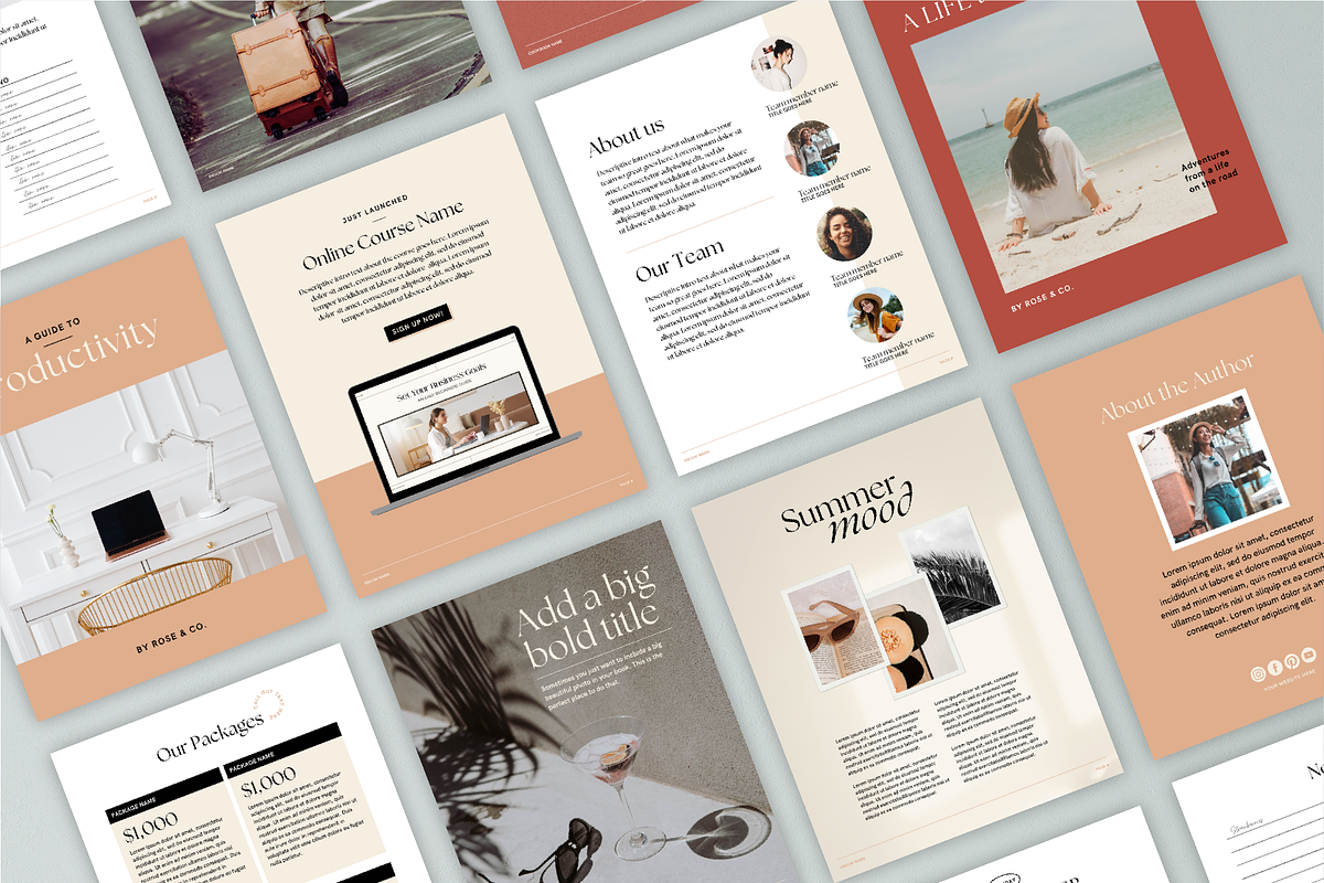 Canva Ebook and Workbook Template, a Marketing Template by Rose & Co. (Photo 3 of 9)