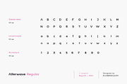 Alterwave - Sans Serif Font Family, a Sans Serif Font by AlienValley (Thumbnail 7 of 9)