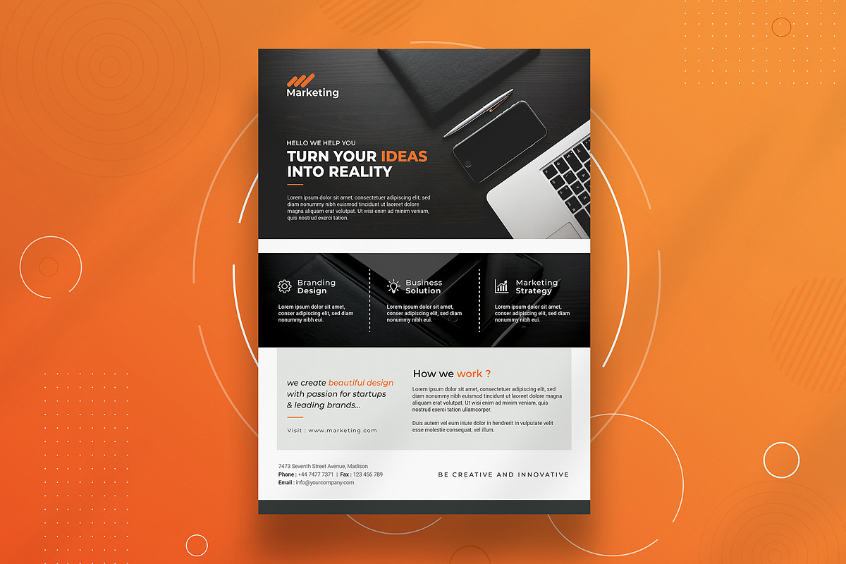 Corporate Flyer Canva, a Flyer Template by DesignDevisers (Photo 2 of 8)