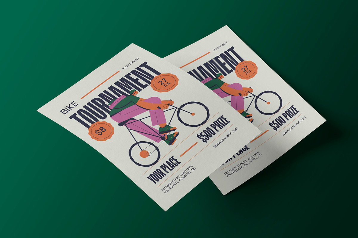 Bike Event Flyer, a Flyer Template by Neermana (Photo 3 of 4)