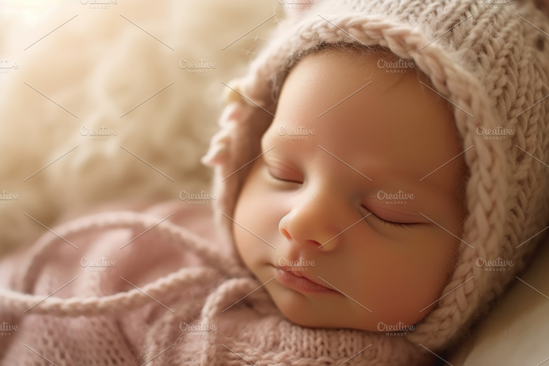 A photograph showing the innocence and purity of a newborn baby, a Person Photo by designvectx