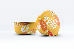 Instant Food Bowl Mockup, a Packaging Mockup by Hubzway