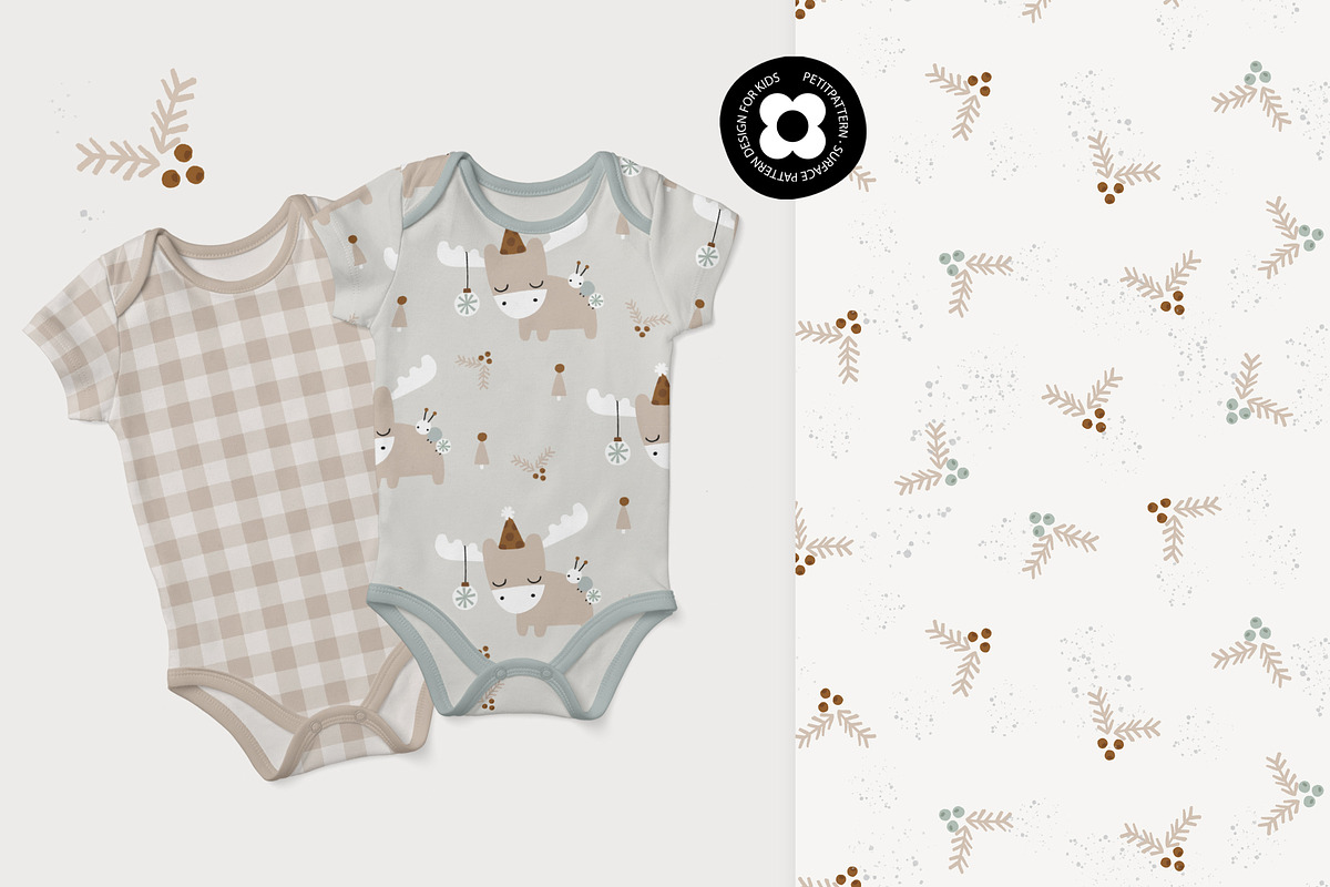 Elk Xmas, a Pattern Graphic by Muriel Petitpattern (Photo 3 of 6)