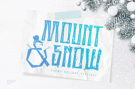 Mount and Snow Typeface, a Symbol Font by alit design