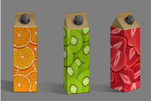 Juice Package Mockup, Carton Boxes