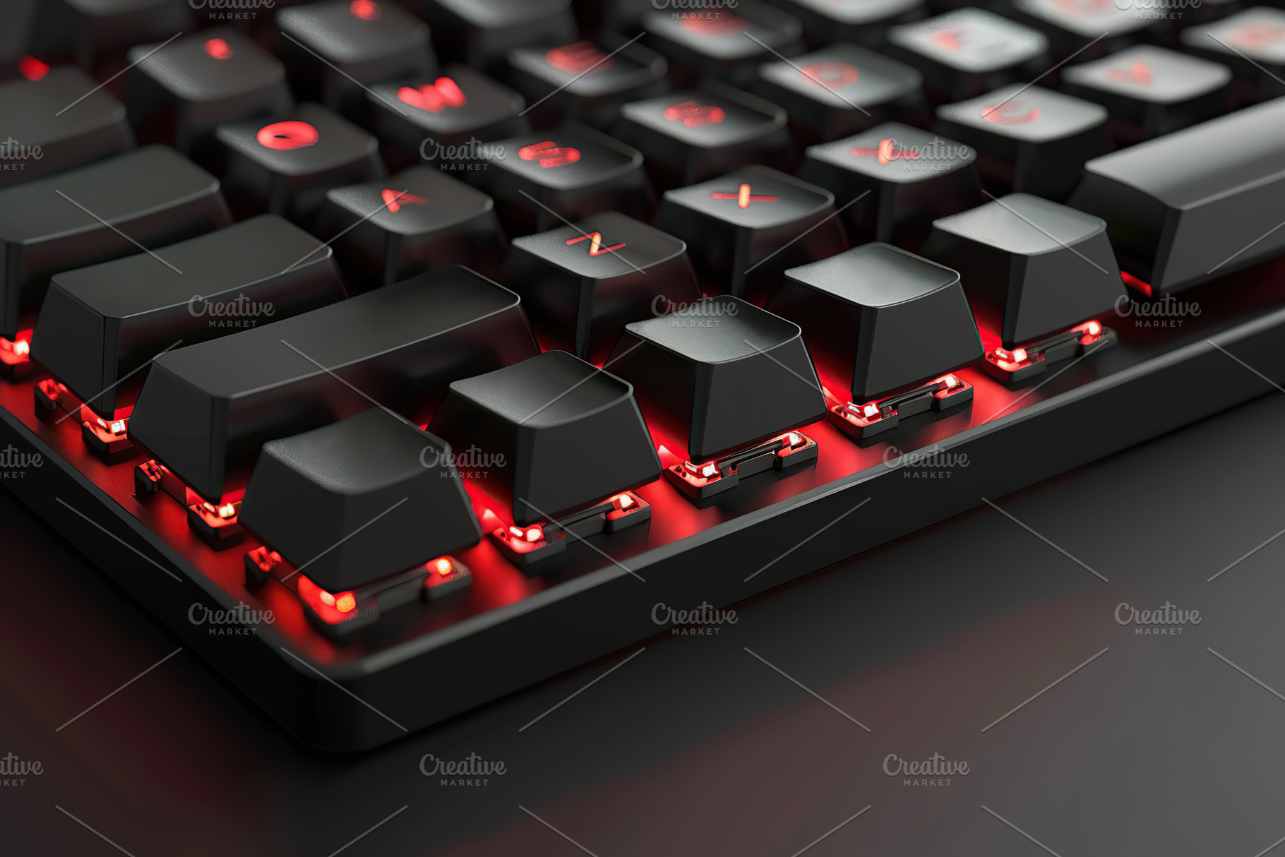 Gaming keyboard with backlight, a Technology Photo by AlyaAnd