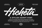 Hicheta a Modern Stylish Script Font, a Script Font by Blankids Studio (Thumbnail 4 of 12)