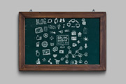 Hand drawn social media doodles set, an Icon by Hala (Thumbnail 3 of 3)