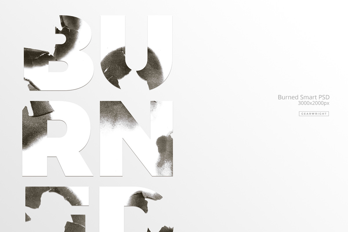 Burned Smart PSD Vol. 1, a Layer Style Add-On by Unember (Photo 1 of 6)