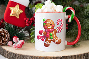 Gingerbread man Cartoon. Clipart,PNG, an Animal Illustration by KENO Mascots (Thumbnail 4 of 8)