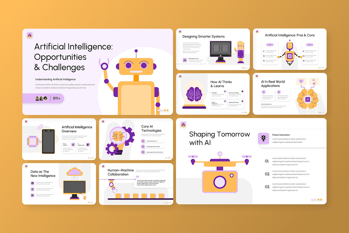 Artificial Intelligence PowerPoint, a Presentation Template by Antstheme (Photo 4 of 4)