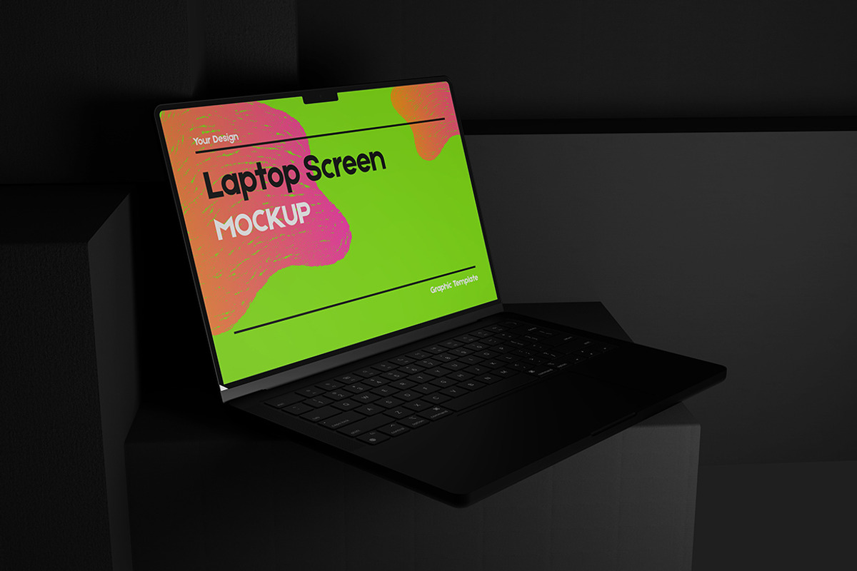 Laptop Screen Mockup, a Device Mockup by seulangagraphic (Photo 3 of 5)