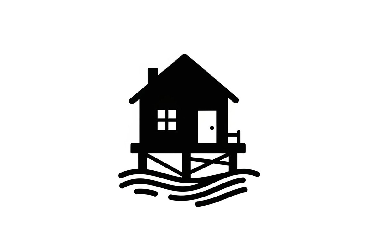 50 Flooded Home Silhouette Bundle, an Illustration by Designs_River (Photo 4 of 51)