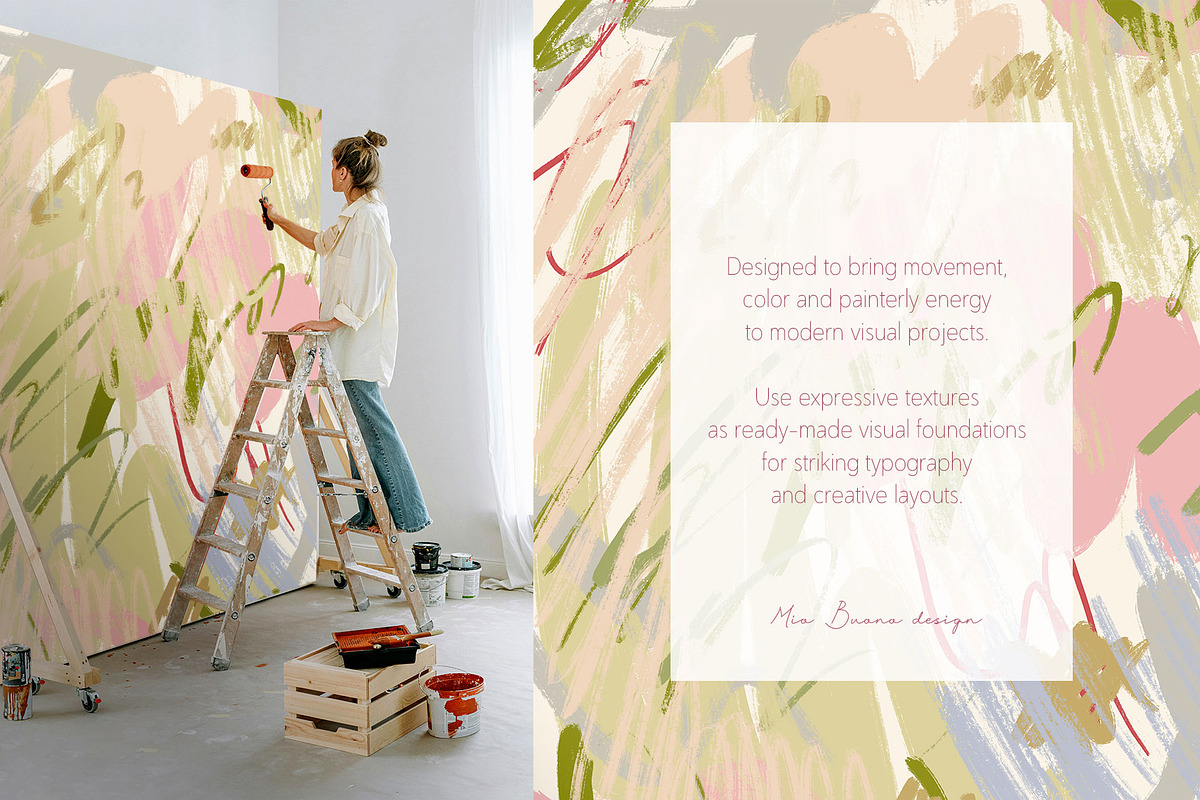 Expressive Texture Backgrounds Pack, a Background Graphic by Mio Buono (Photo 2 of 15)