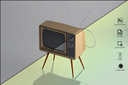 Retro Tv Mockup Pack, a Household Mockup by GraphicVil (Thumbnail 16 of 23)